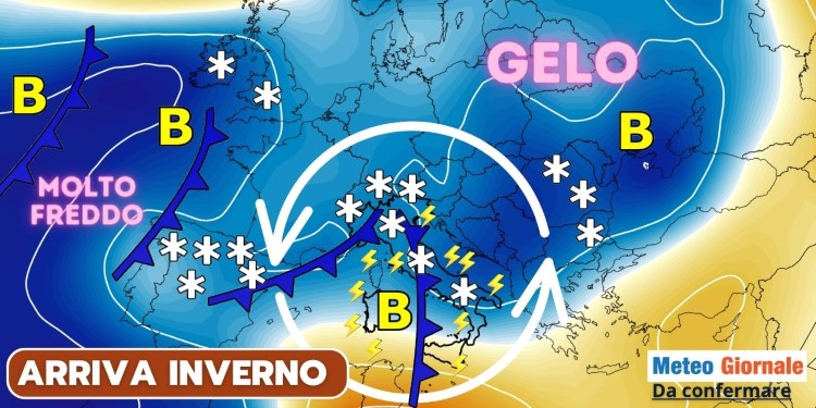 Meteo 15 giorni, ecco le perturbazioni polari. Inverno vero in esordio