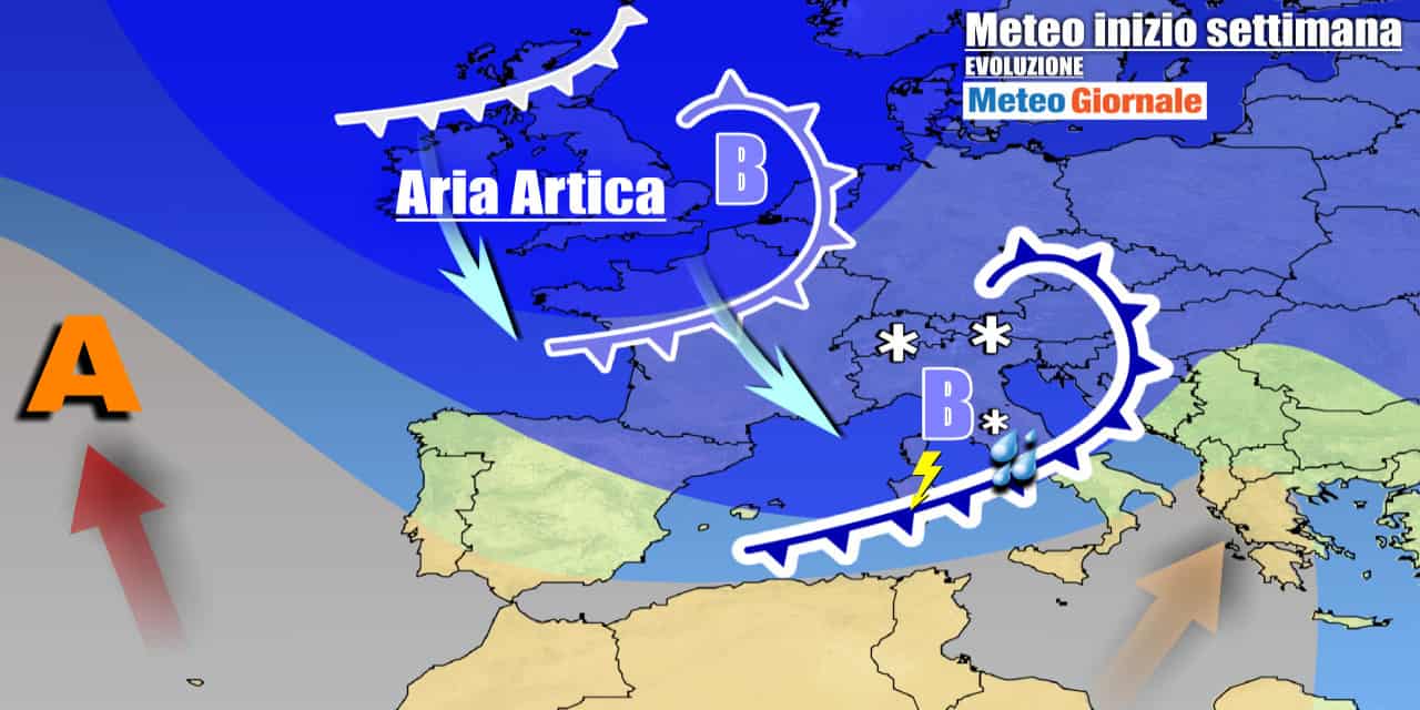 Meteo Italia: verso cambio di scenario, arriva Inverno con maltempo e neve