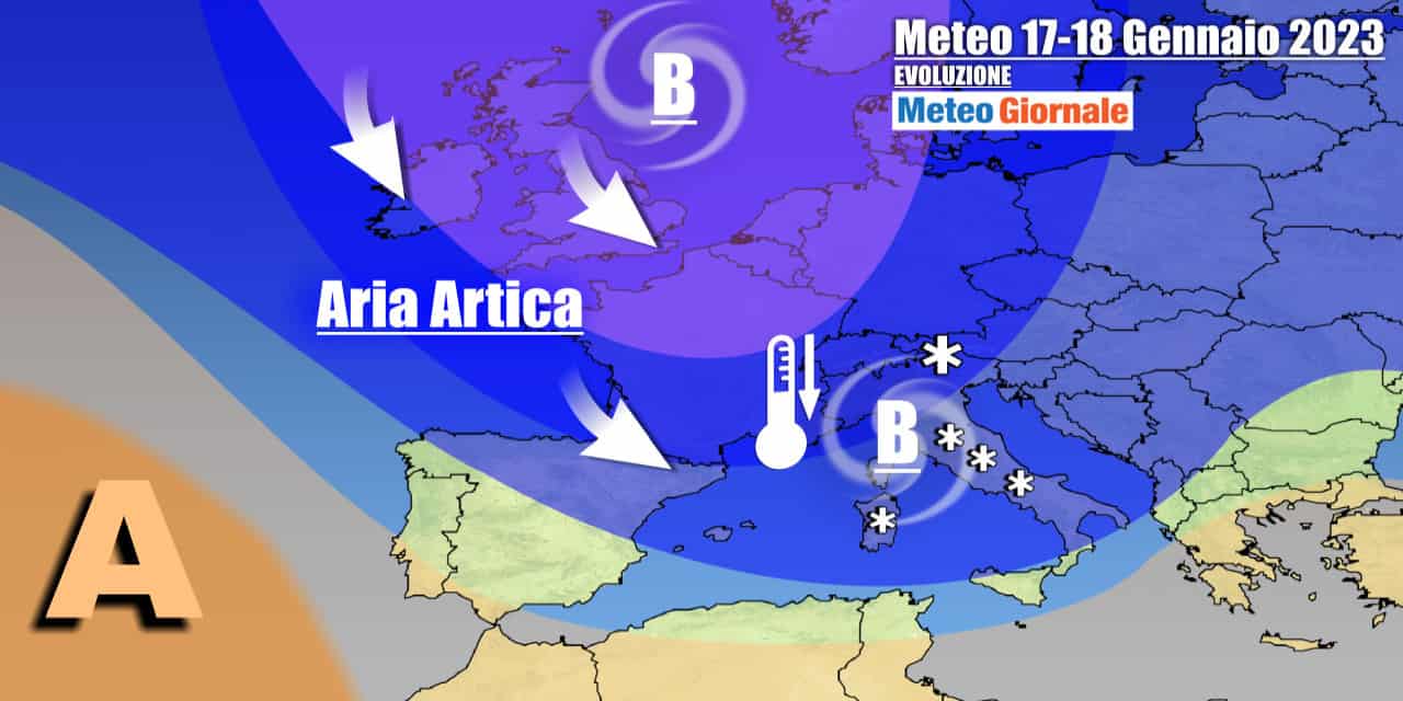 Meteo Italia: tutto pronto, arriva perturbazione seguita da freddo e neve