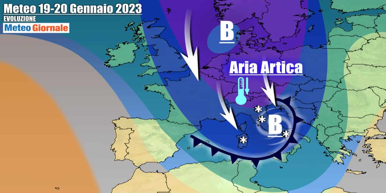 Meteo Italia: neve anche in pianura, il ciclone freddo persisterà a lungo