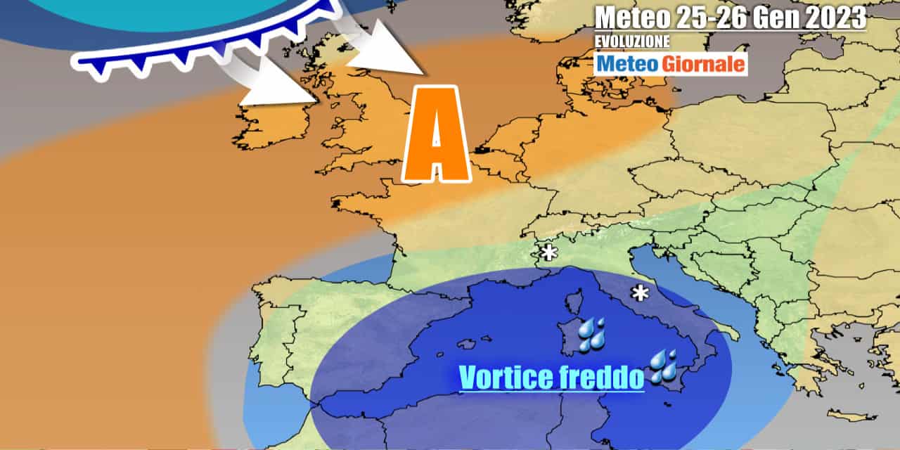 Meteo Italia: altra neve fino in pianura, gran freddo tutta la settimana