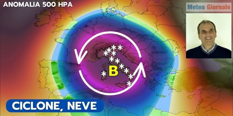 Meteo. Italia, il ciclone ed il nuovo peggioramento con neve in pianura