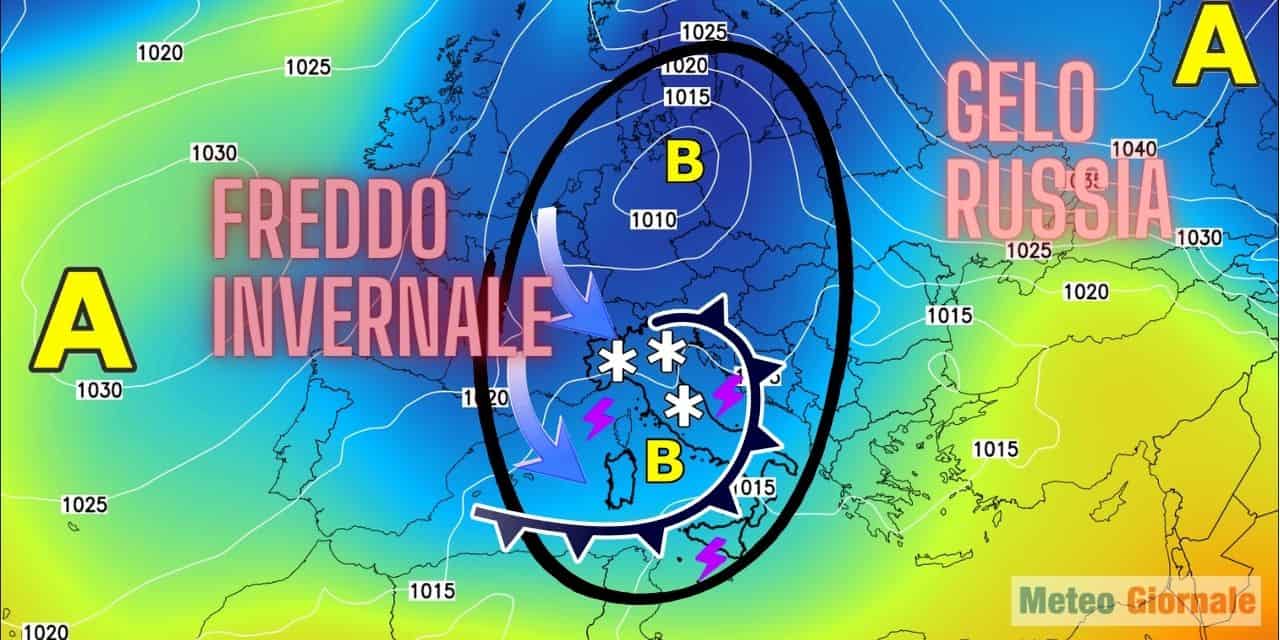 Prove di svolta meteo invernale col freddo Artico. Tanta neve