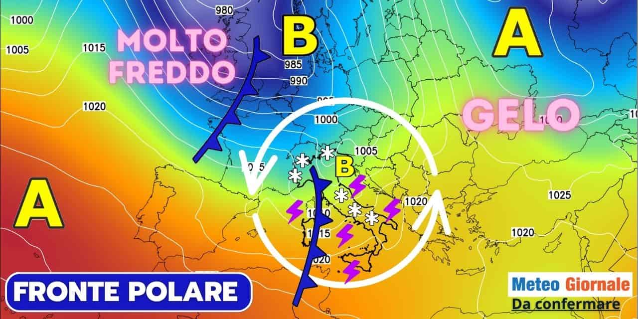 Meteo 15 giorni, stilettate di Freddo Polare