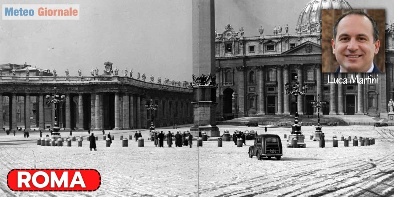 Meteo Italia, gelo e tormente imperversano sull’Italia. Roma bloccata dalla neve. Era il 1956