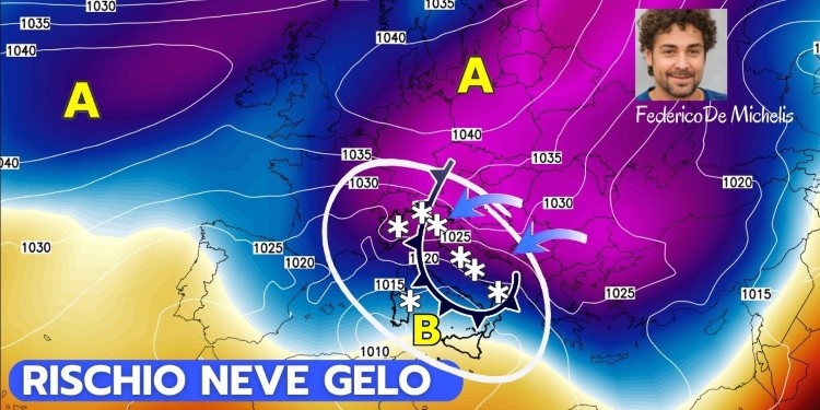 ULTIM’ORA Meteo: la perfetta previsione di Gelo per l’Italia con Neve in pianura. Mappe