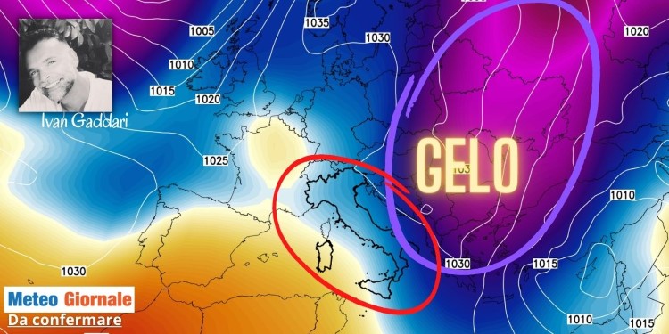 Meteo 15 giorni, Alta Pressione e freddo da est