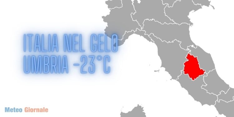 Meteo Febbraio, ecco quando si toccarono 23 gradi sotto zero in Umbria
