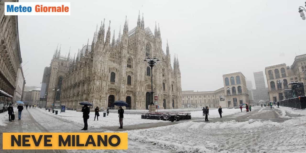 Meteo e neve a MILANO. La situazione e l’evoluzione
