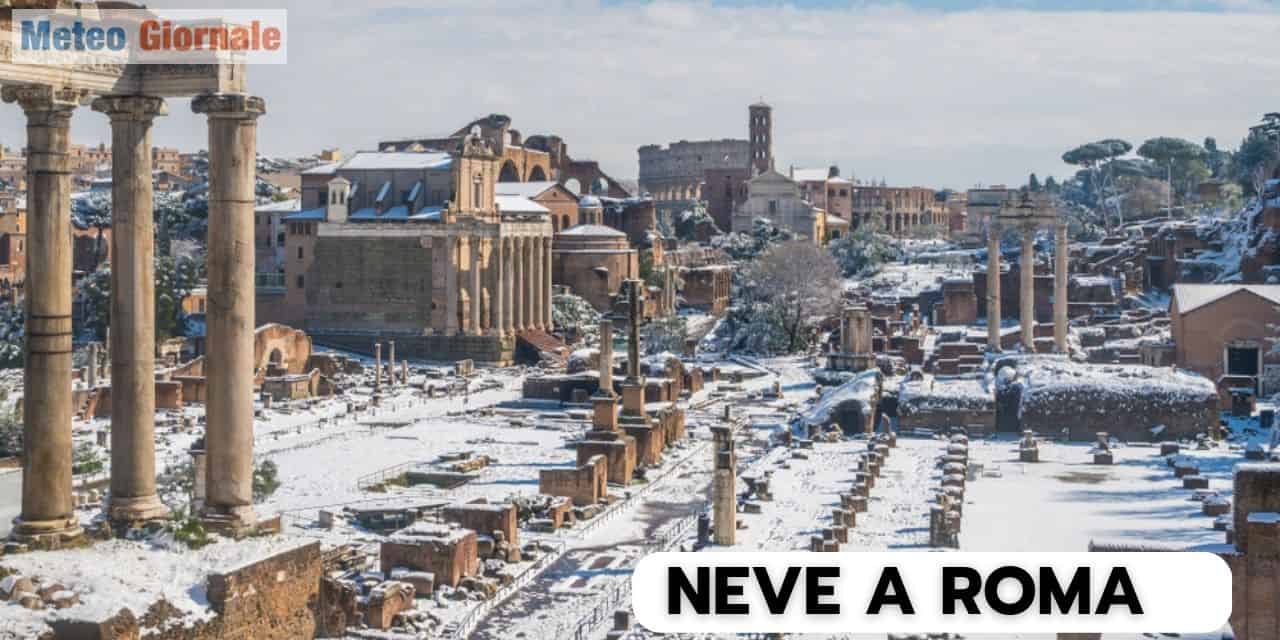 Meteo e Neve a ROMA tra Gennaio e Febbraio 2023