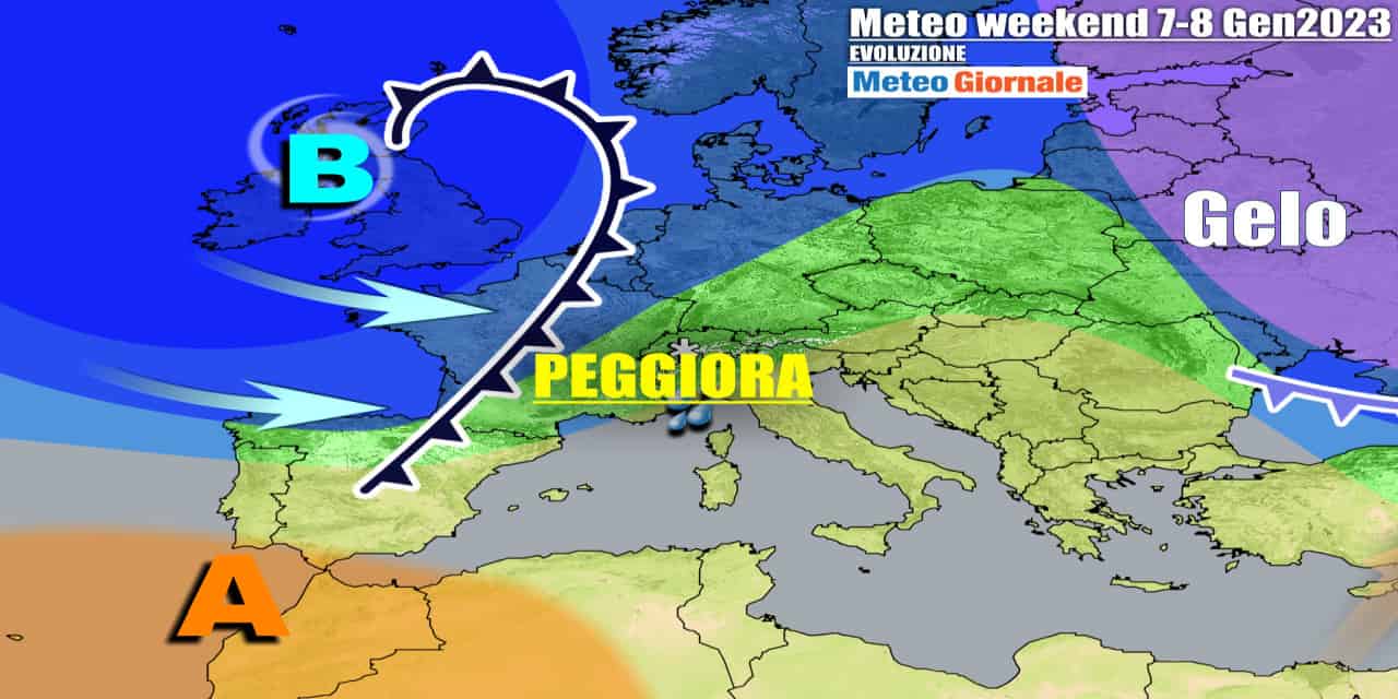 Meteo Italia: verso cambio repentino, dal weekend tornano pioggia e neve