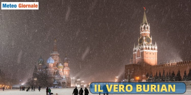 Meteo Mosca, è arrivato il Burian, Buran o буран e durerà due settimane