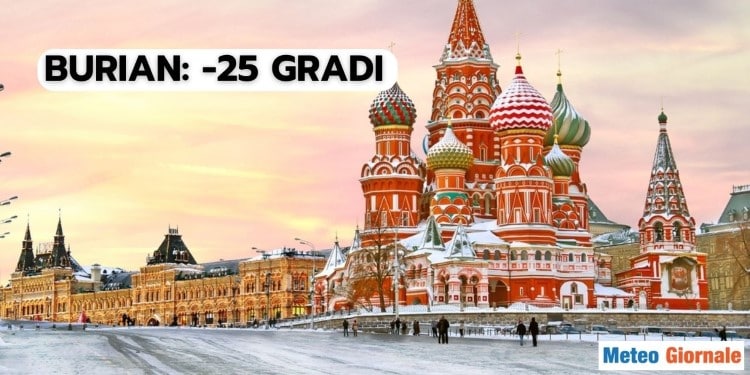 Meteo, Mosca nel Burian. Siberia centrale, attesi 20 gradi sotto la media. Gelo forte in Ucraina