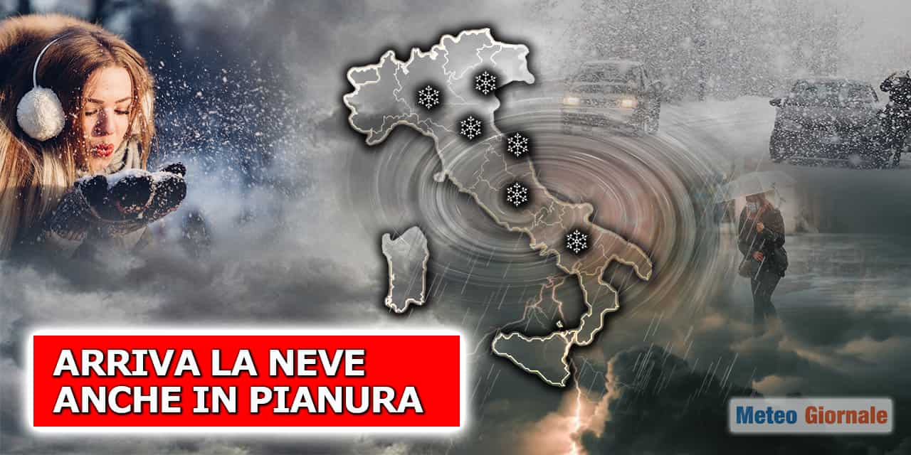 Meteo, verso giornate d’INVERNO con NEVE anche in Pianura