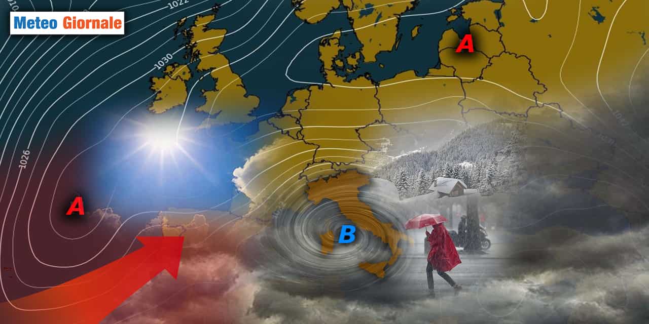 Meteo, verso un Maltempo più pacato, ma attenzione ancora alla NEVE