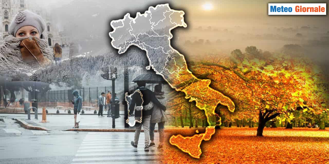 Meteo, Domenica moderata perturbazione, poi ciclone invernale