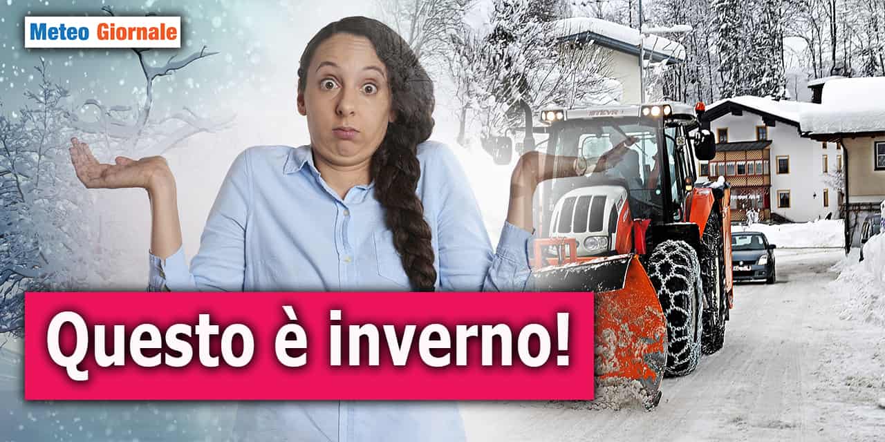Zone d'Italia sepolte dalla neve, ma no, non è Inverno...
