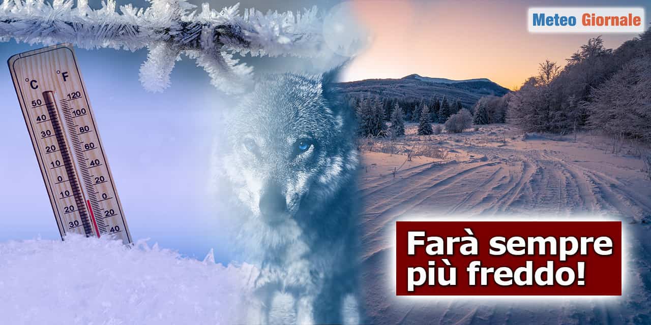 Meteo invernale nei prossimi giorni con Temperature in crollo