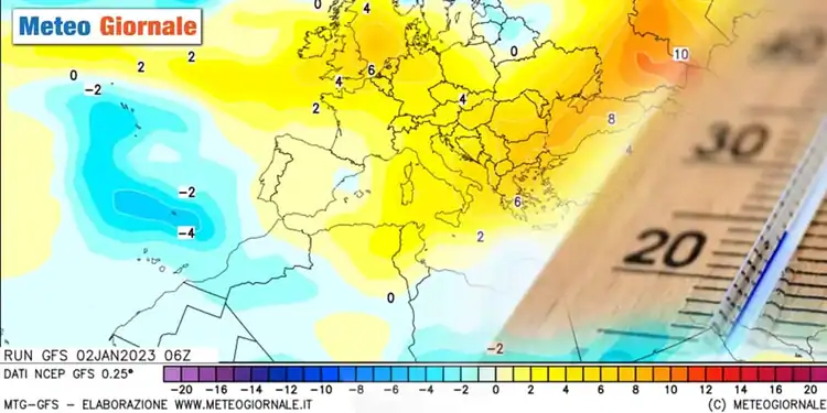 Meteo, ancora aliti caldi africani sull'Italia con Temperature sopra media