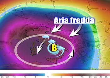 Maltempo con neve a bassa quota nel weekend