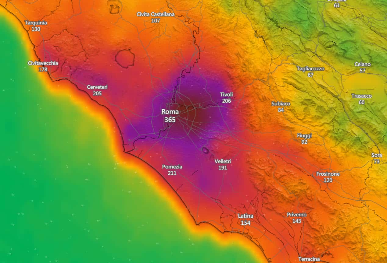 Roma qualità dell’aria pessima
