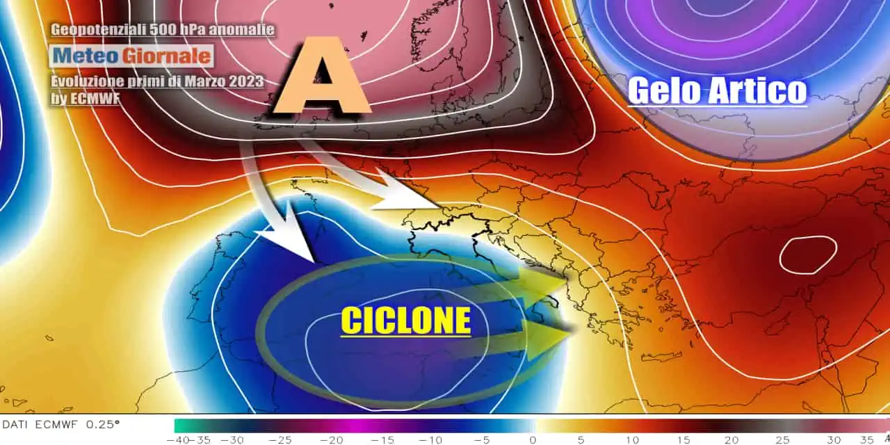 Migliora nel weekend, per l'allontanamento del vortice ciclonico