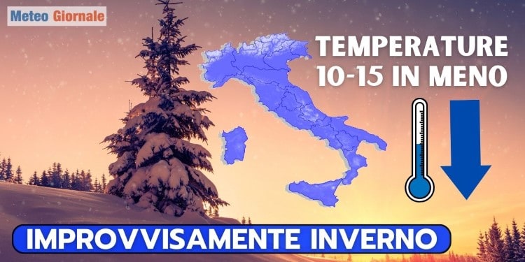 Meteo: cambia tutto, ritorna la Neve a quote bassissime! Ecco i dettagli