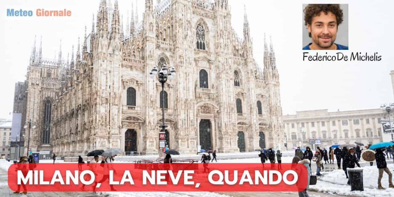 Meteo, la Neve a MILANO entro fine Inverno