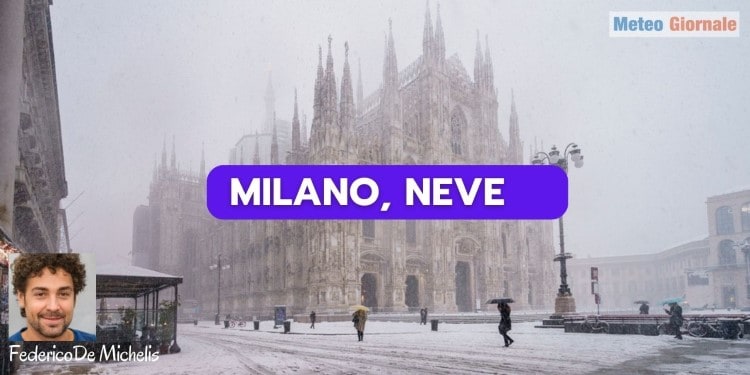 Meteo Milano, il rischio neve. Tutti i dettagli