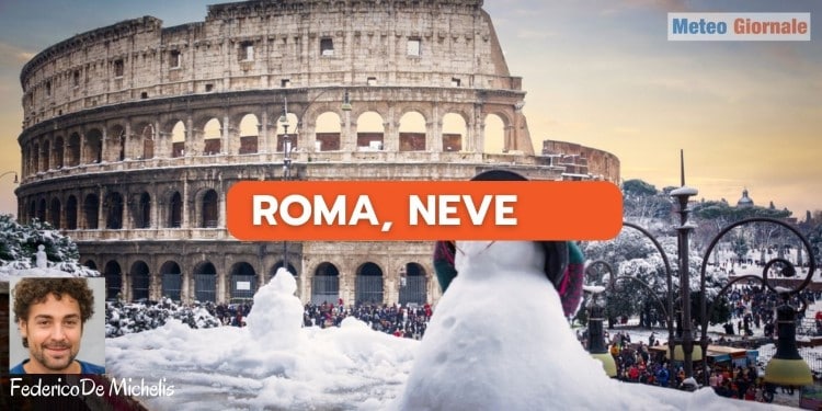 Meteo Roma, il rischio neve sino a tutto Febbraio 2023