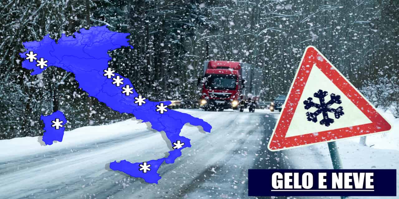 Meteo: arriva il gelo, rischio neve in pianura e fin sul mare. Vediamo dove