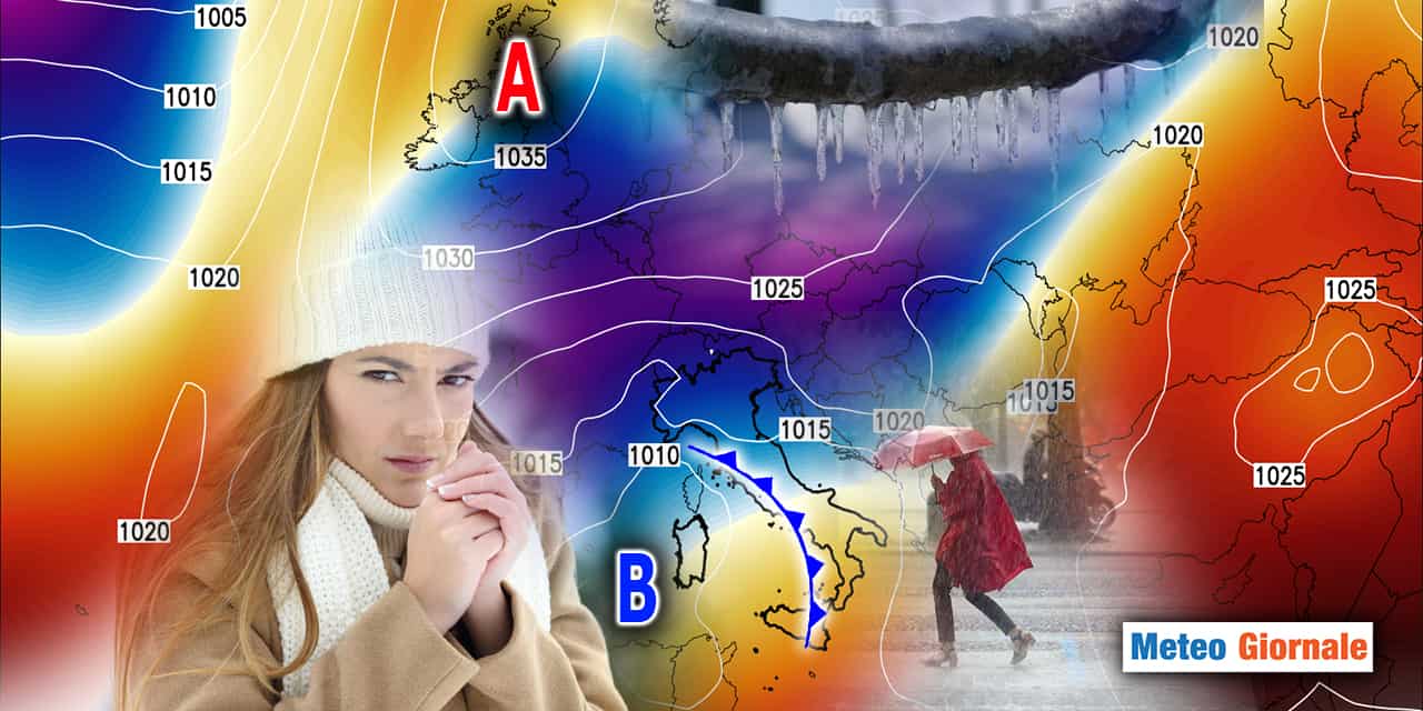 Meteo: Inizio di settimana da pieno Inverno. *NEVE* in basso!