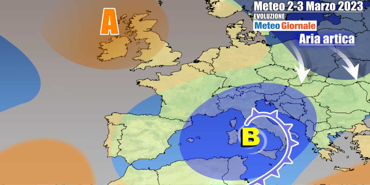 Meteo Italia: avvio Marzo tra pioggia, freddo e altra neve, sino al weekend