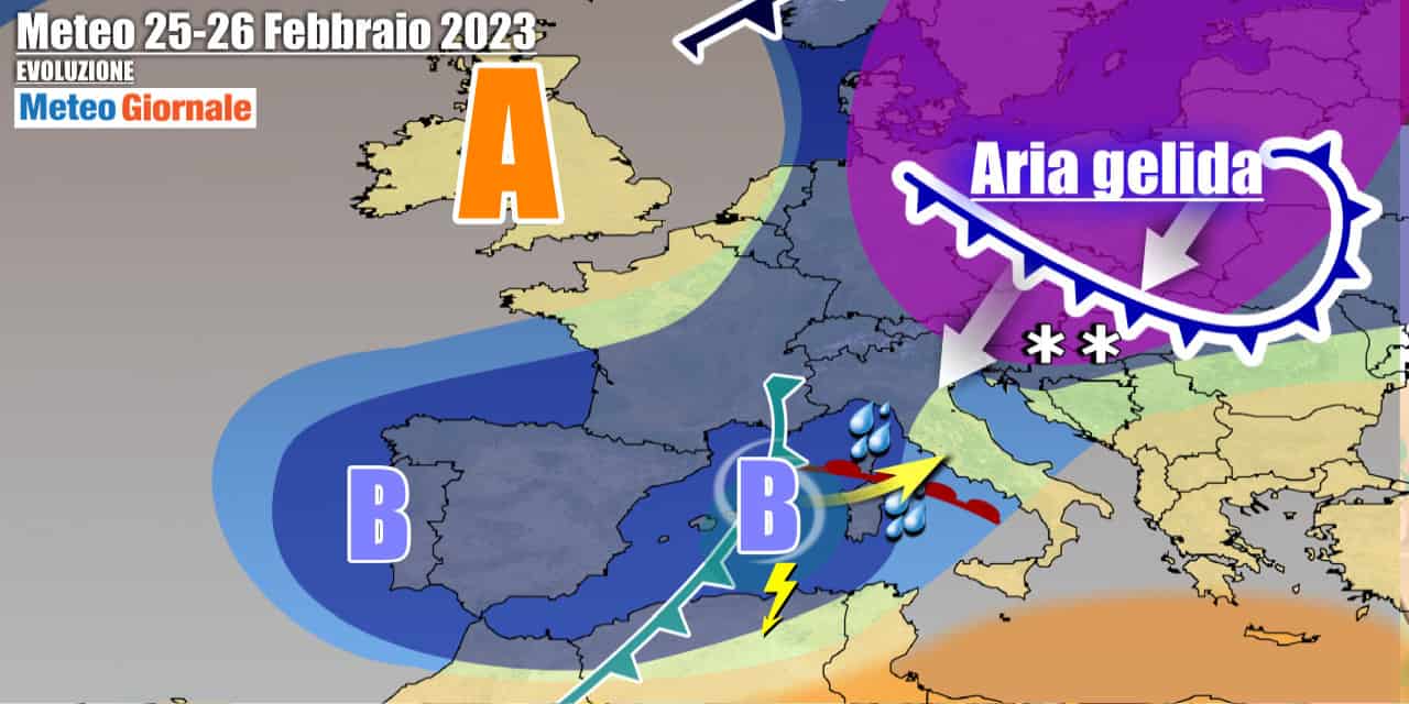 Meteo Italia: colpo di scena, weekend di maltempo poi freddo polare e neve
