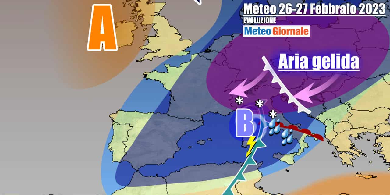 Meteo 7 Giorni: via l’anticiclone, freddo e neve sull’Italia dal weekend