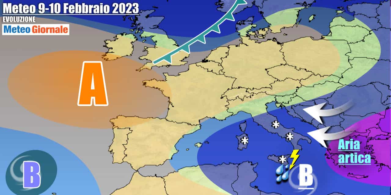 Meteo Italia: gelo e neve fino in pianura sino a venerdì, poi cambia tutto