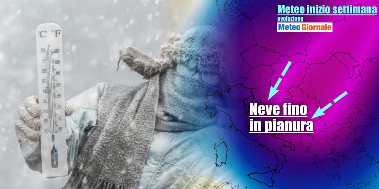 Meteo Italia: grande freddo entra nel vivo, arriva anche la neve, ecco dove