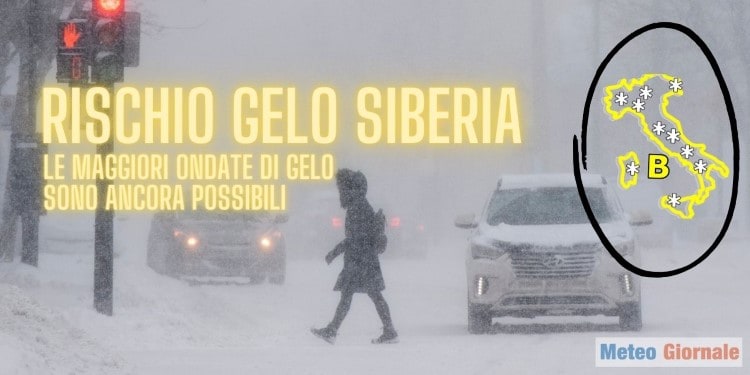 Meteo: le forti ondate di gelo si possono ripetere quasi con la medesima intensità sino a Marzo