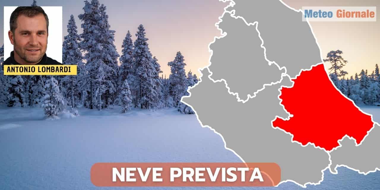 Meteo Abruzzo: arriva la neve