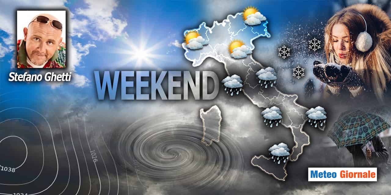 Meteo Weekend: piomba l'INVERNO, tornano Piogge, Freddo e Neve
