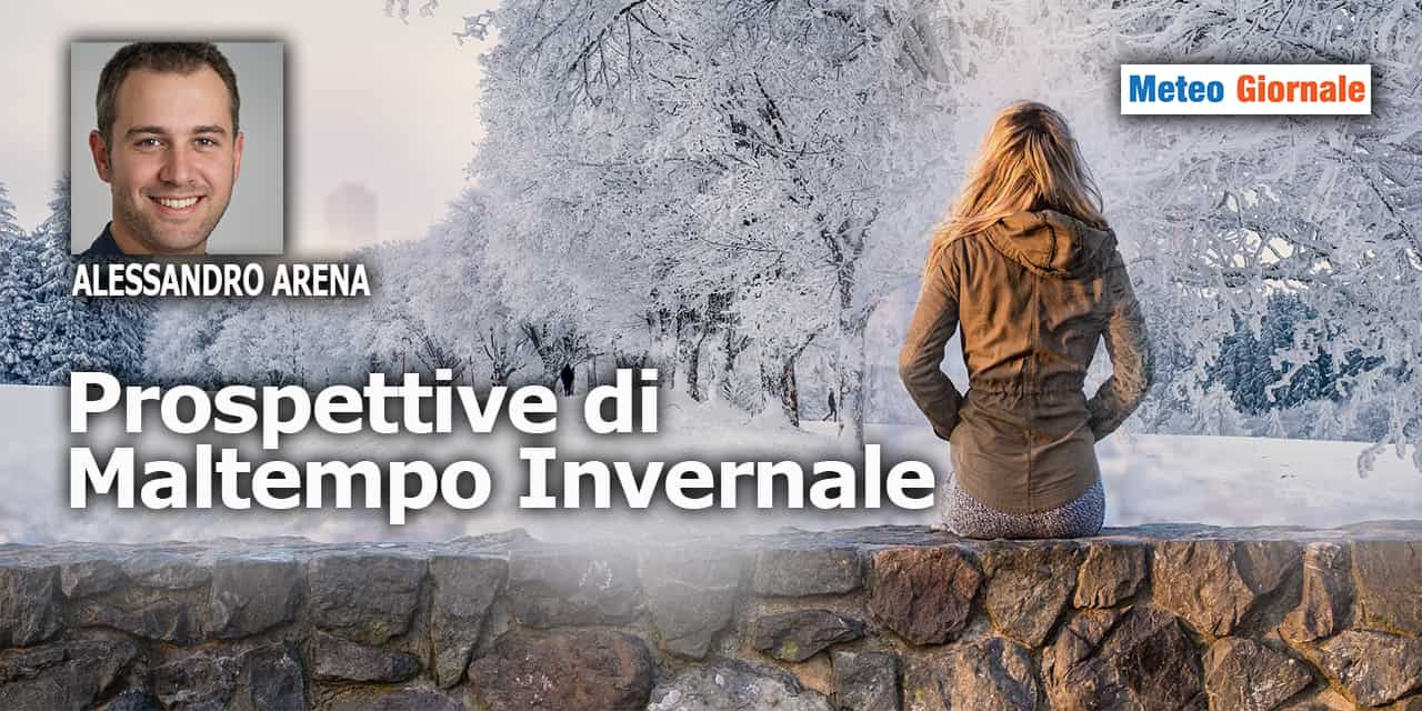 Prospettive meteo di maltempo invernale. Con neve a bassa quota