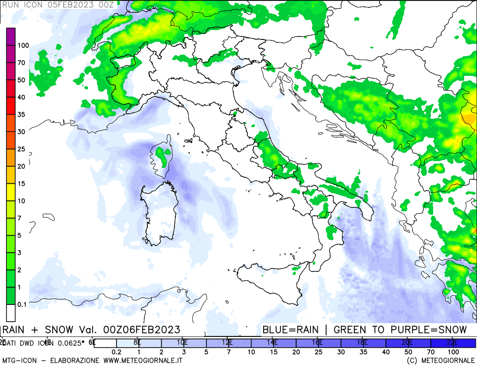 Meteo Italia, ecco le nevicate attese sino al 9 Febbraio
