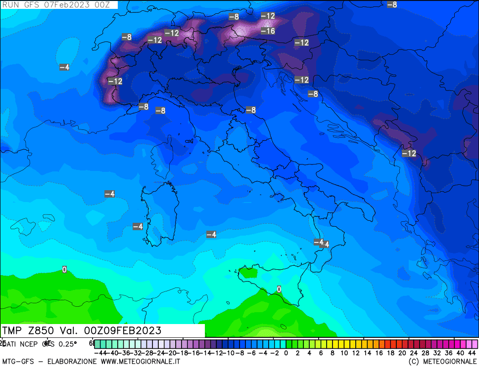 Meteo Italia, picco di freddo entro 48 ore