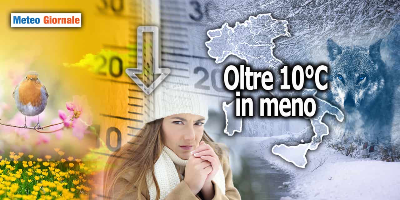 Meteo Temperature: Brusco scivolone dei Termometri, si torna in INVERNO!