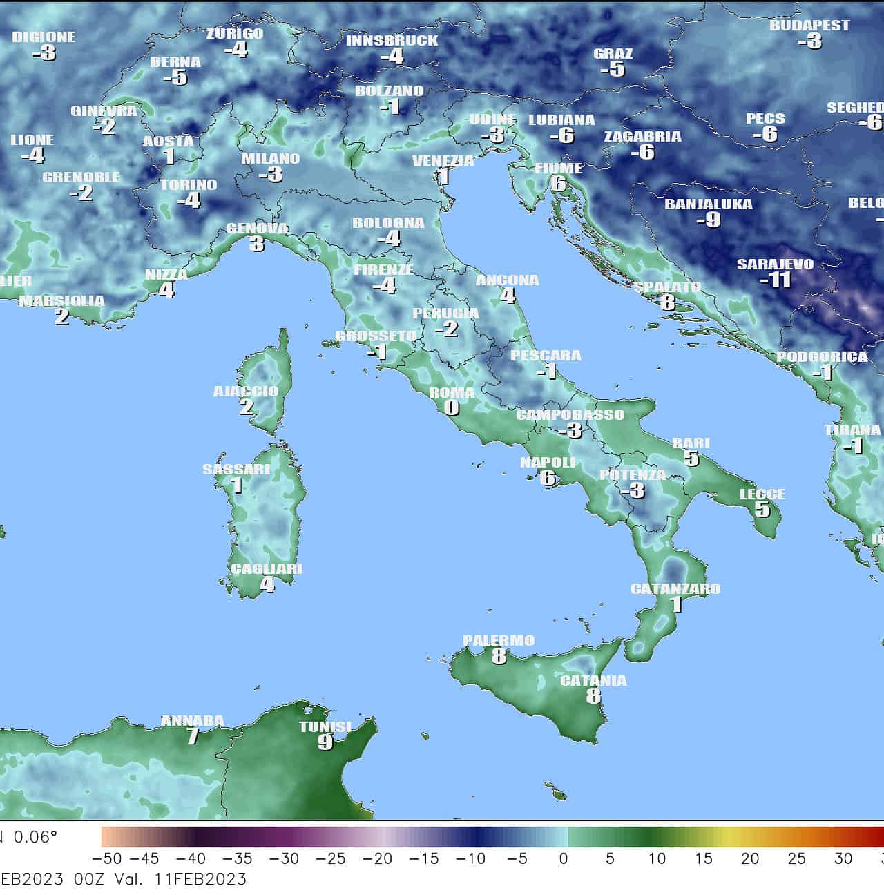 Temperature minime della notte in Italia: le condizioni meteo iniziano a cambiare