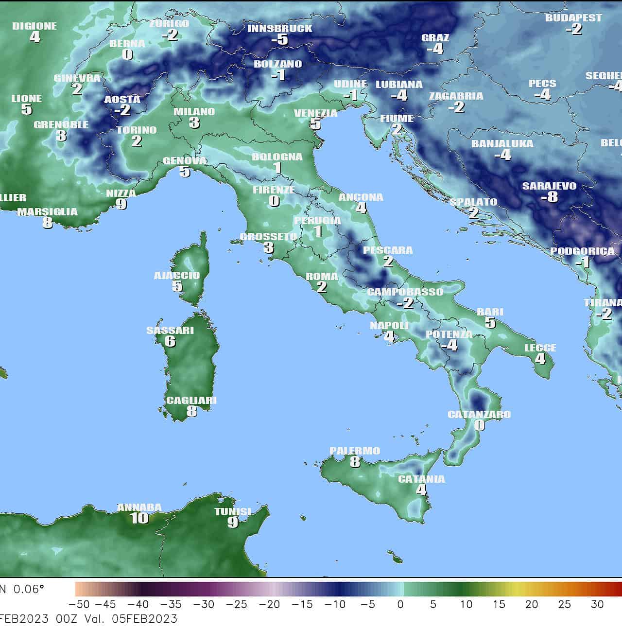 Meteo Italia: temperature in diminuzione. Primo gelo
