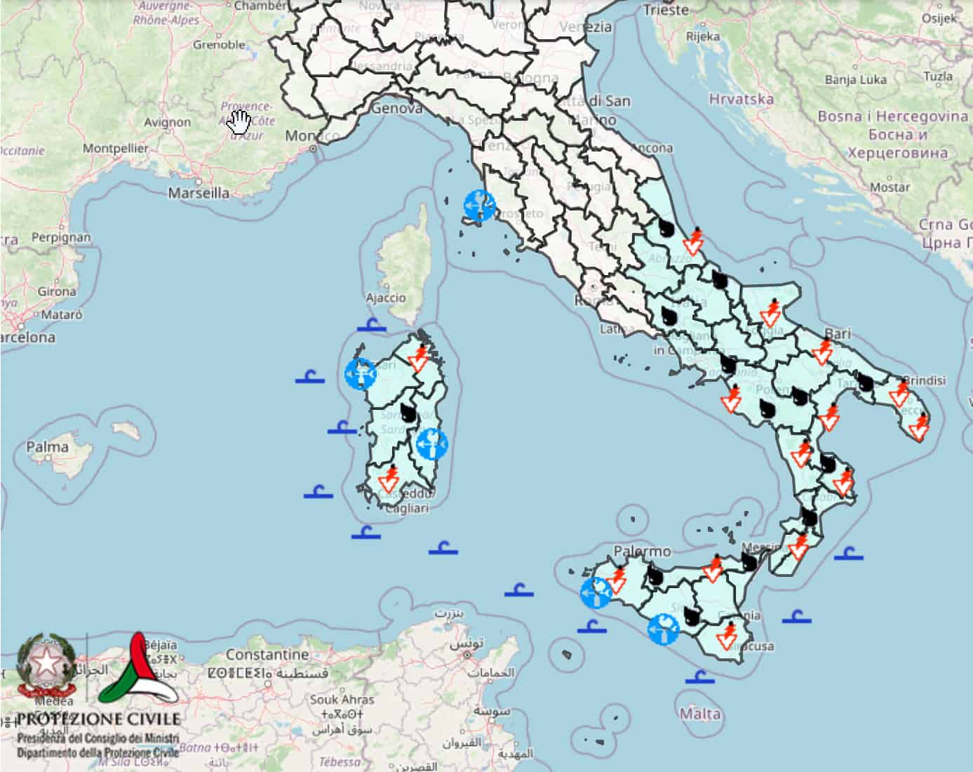 Allerta Meteo Protezione Civile: i fenomeni estremi attesi per domani, sabato 5 Marzo