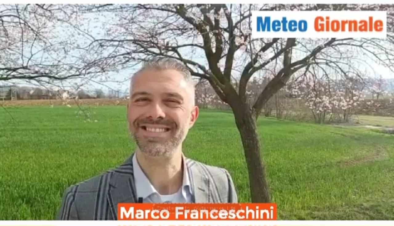 Video meteo editoriale di Marco Franceschini: temperature in altalena