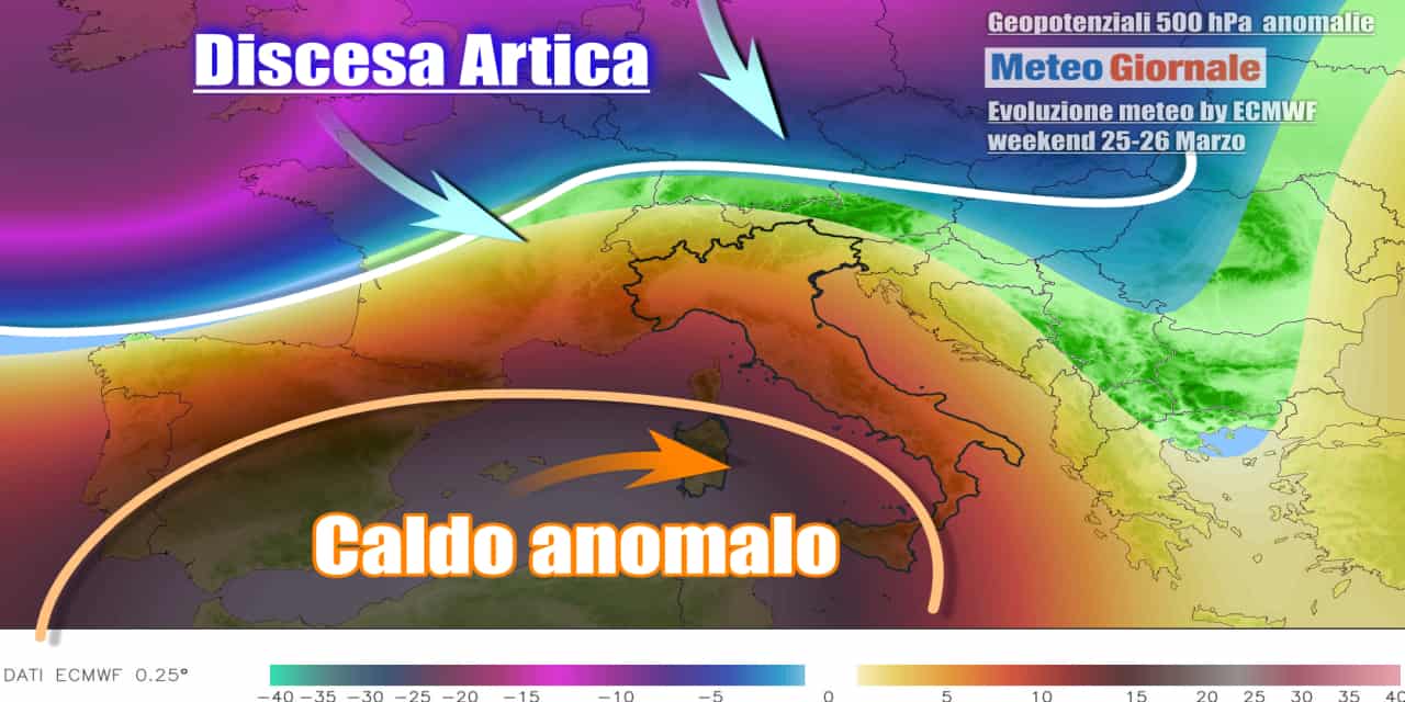 Meteo weekend, dal caldo al ribaltone con una furiosa irruzione artica