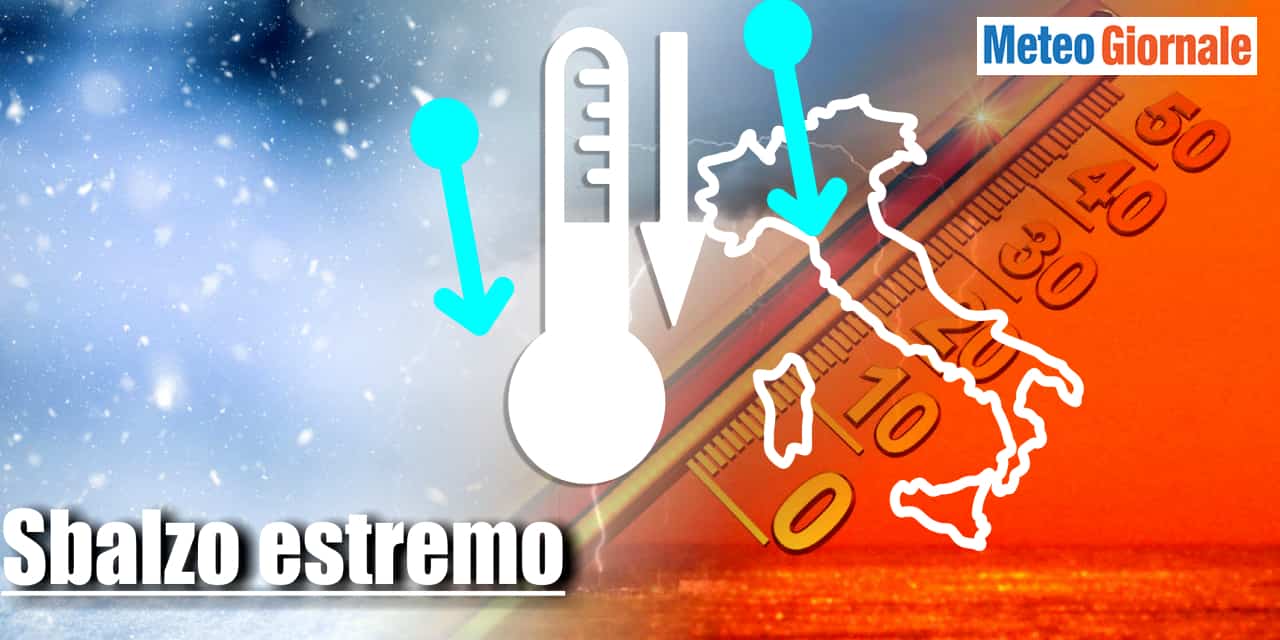 Meteo: dal picco di caldo al crollo termico, poi clamoroso stravolgimento